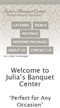 Mobile Screenshot of juliasbanquetcenter.com